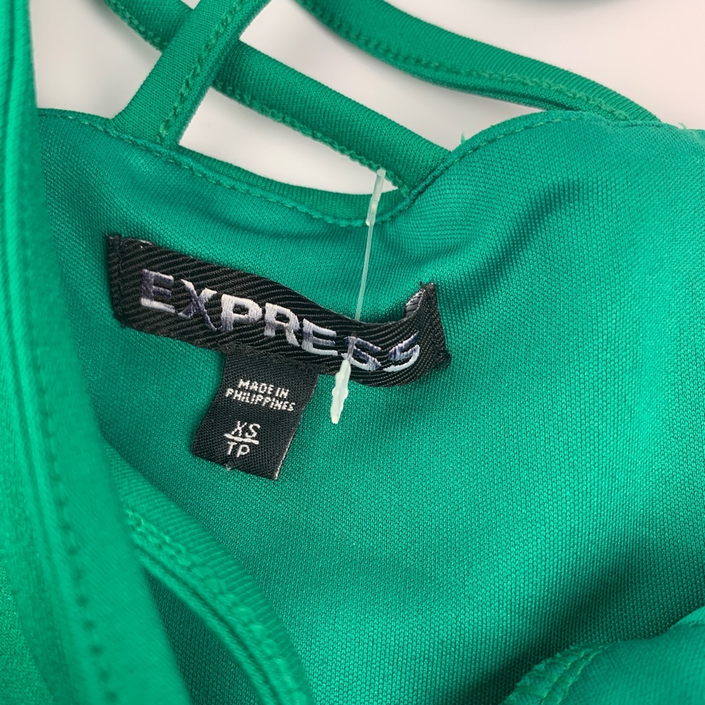 Express Strappy Empire‎ Waist Cami Green - Picture 6 of 8